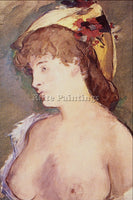 MANET THE BLOND NUDE ARTIST PAINTING REPRODUCTION HANDMADE OIL CANVAS REPRO WALL