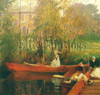FAMOUS PAINTINGS THE BOATING PARTY SARGENT 87X92 CM ARTIST PAINTING REPRODUCTION