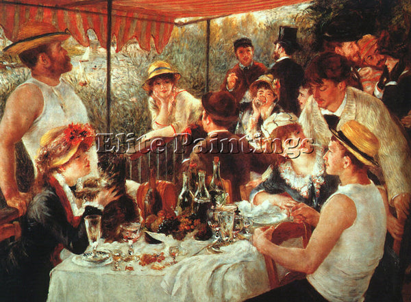 PIERRE AUGUSTE RENOIR THE BOATING PARTY LUNCH ARTIST PAINTING REPRODUCTION OIL