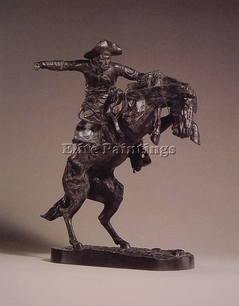 FREDERIC REMINGTON THE BRONCO BUSTER ARTIST PAINTING REPRODUCTION HANDMADE OIL