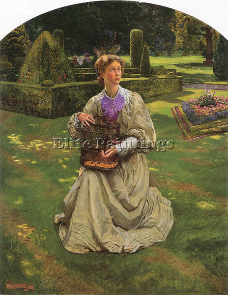 JOHN BYAM LISTON SHAW THE CAGED BIRD ARTIST PAINTING REPRODUCTION HANDMADE OIL
