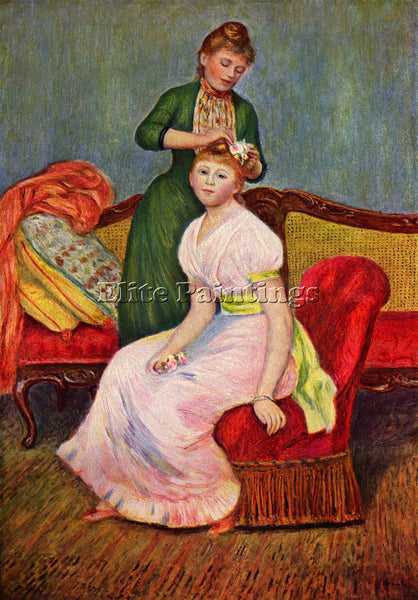 RENOIR THE COIFFOIRE ARTIST PAINTING REPRODUCTION HANDMADE OIL CANVAS REPRO WALL