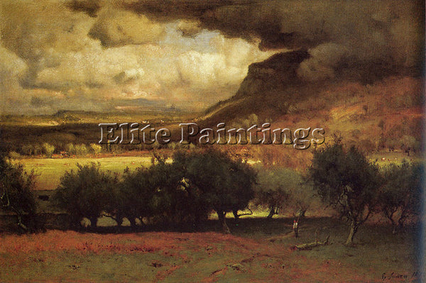 GEORGE INNESS THE COMING STORM 1878 ARTIST PAINTING REPRODUCTION HANDMADE OIL