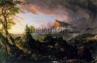 THOMAS COLE THE COURSE OF EMPIRE THE SAVAGE STATE ATC ARTIST PAINTING HANDMADE