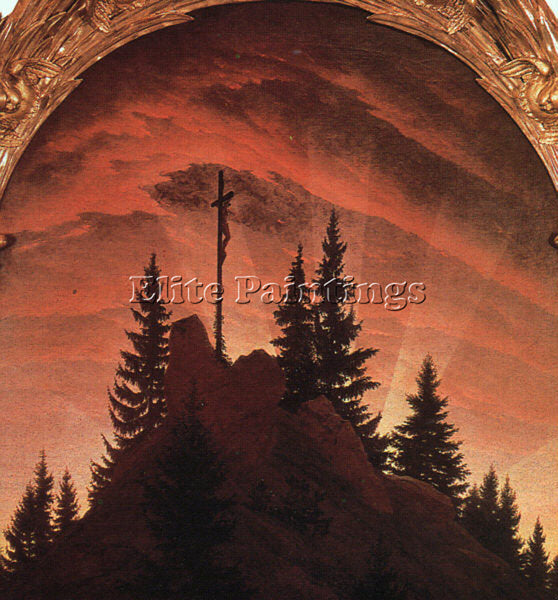 CASPAR DAVID FRIEDRICH THE CROSS IN THE MOUNTAINS ARTIST PAINTING REPRODUCTION