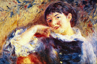 RENOIR THE DREAMER ARTIST PAINTING REPRODUCTION HANDMADE CANVAS REPRO WALL DECO