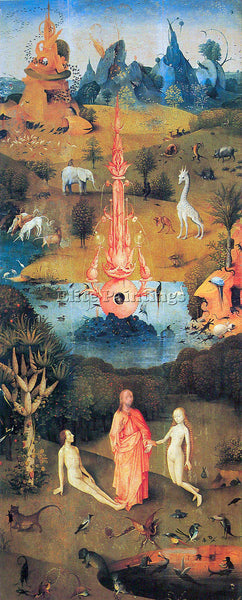 BOSCH THE GARDEN OF DELIGHTS THE CREATION ARTIST PAINTING REPRODUCTION HANDMADE