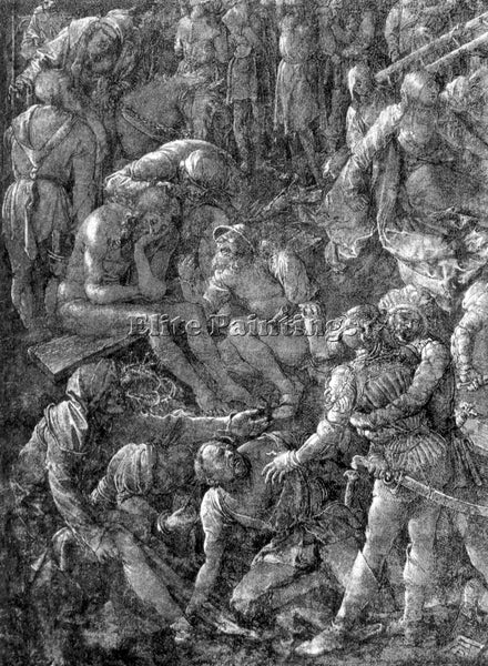 DURER THE GREAT CALVARY DETAIL 1  ARTIST PAINTING REPRODUCTION HANDMADE OIL DECO