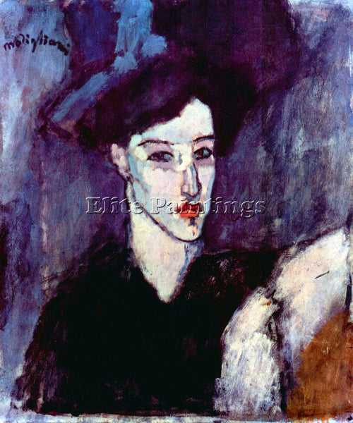 AMEDEO MODIGLIANI THE JEWESS  ARTIST PAINTING REPRODUCTION HANDMADE CANVAS REPRO