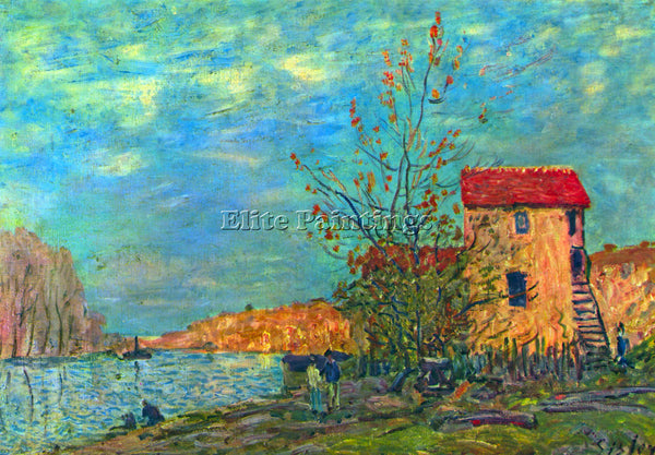 ALFRED SISLEY THE LOING IN MORET ARTIST PAINTING REPRODUCTION HANDMADE OIL REPRO