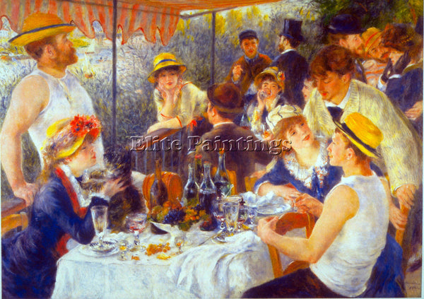 RENOIR THE LUNCHEON ARTIST PAINTING REPRODUCTION HANDMADE CANVAS REPRO WALL DECO