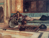 RUDOLF ERNST THE MANICURE ARTIST PAINTING REPRODUCTION HANDMADE OIL CANVAS REPRO