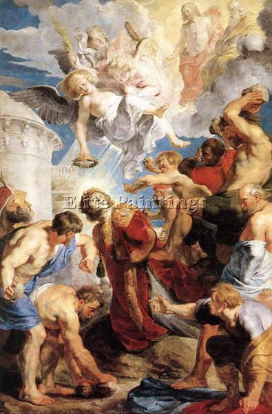 PETER RUBENS THE MARTYRDOM OF ST STEPHEN ARTIST PAINTING REPRODUCTION HANDMADE