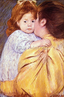 CASSATT THE MATERNAL KISS ARTIST PAINTING REPRODUCTION HANDMADE OIL CANVAS REPRO