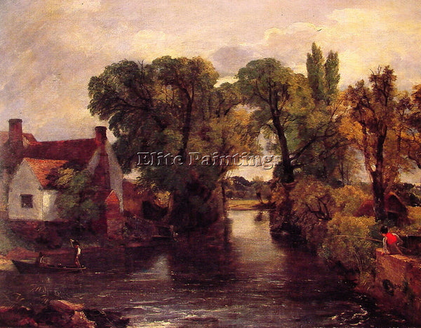 JOHN CONSTABLE THE MILL STREAM ARTIST PAINTING REPRODUCTION HANDMADE OIL CANVAS