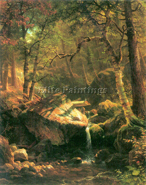 BIERSTADT THE MOUNTAIN ARTIST PAINTING REPRODUCTION HANDMADE CANVAS REPRO WALL