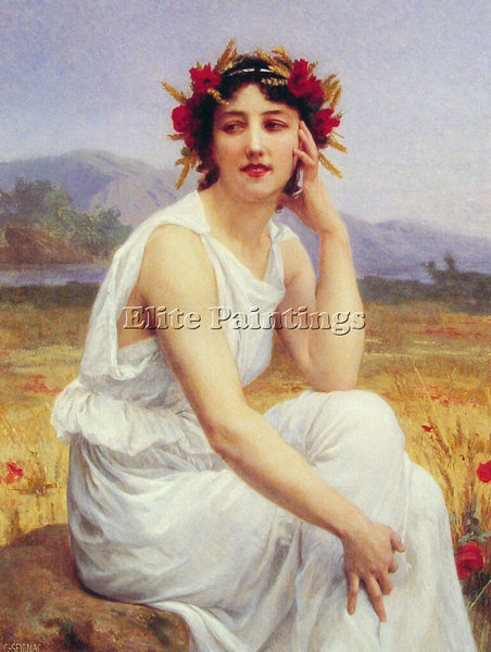 GUILLAUME SEIGNAC MUSE ARTIST PAINTING REPRODUCTION HANDMADE CANVAS REPRO WALL