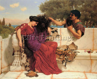 JOHN GODWARD THE OLD OLD STORY ARTIST PAINTING REPRODUCTION HANDMADE OIL CANVAS