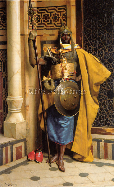 LUDWIG DEUTSCH THE PALACE GUARD ARTIST PAINTING REPRODUCTION HANDMADE OIL CANVAS