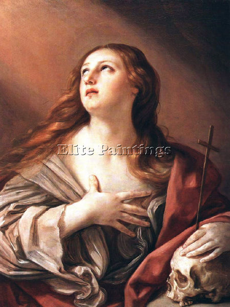 GUIDO RENI THE PENITENT MAGDALENE ARTIST PAINTING REPRODUCTION HANDMADE OIL DECO