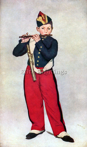 MANET THE PIPER ARTIST PAINTING REPRODUCTION HANDMADE CANVAS REPRO WALL  DECO