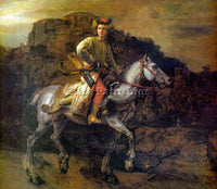 REMBRANDT THE POLISH RIDER ARTIST PAINTING REPRODUCTION HANDMADE OIL CANVAS DECO