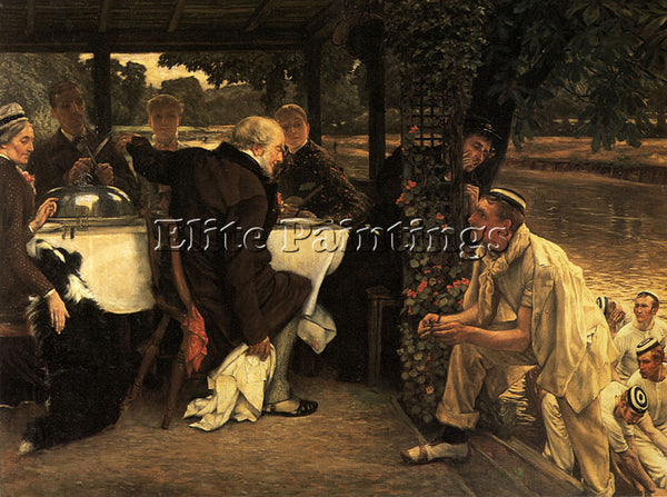 JAMES JACQUES-JOSEPH TISSOT THE PRODIGAL SON THE FATTED CALF ARTIST PAINTING OIL