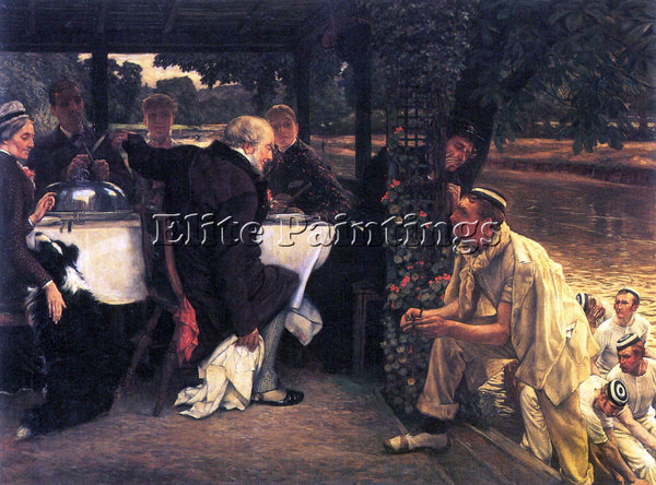 TISSOT THE PRODIGAL SON IN MODERN LIFE THE FATTENED CALF ARTIST PAINTING CANVAS
