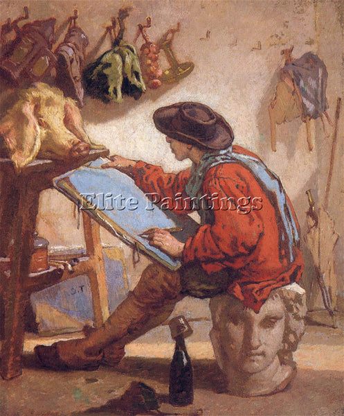 THOMAS COUTURE THE REALIST STUDY ARTIST PAINTING REPRODUCTION HANDMADE OIL REPRO