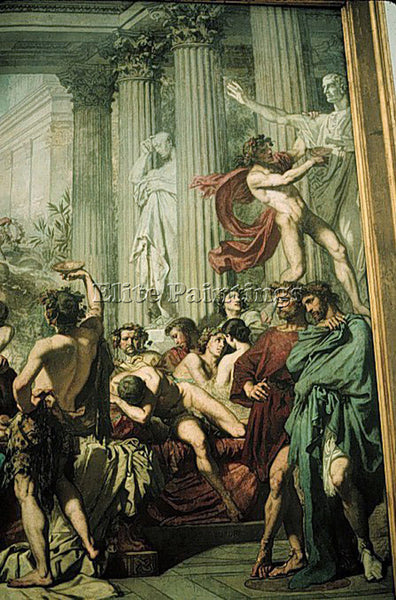 THOMAS COUTURE THE ROMANS OF THE DECADENCE DETAIL1 ARTIST PAINTING REPRODUCTION
