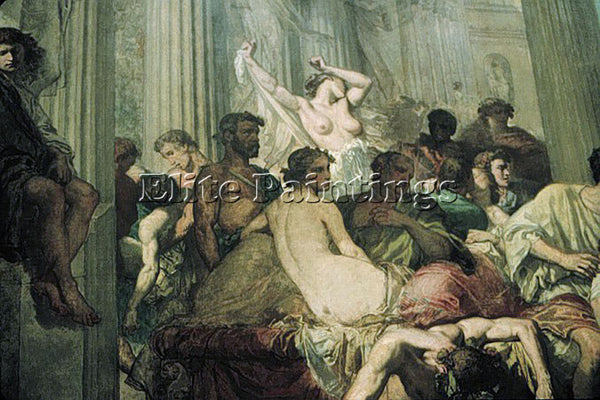 THOMAS COUTURE THE ROMANS OF THE DECADENCE DETAIL3 ARTIST PAINTING REPRODUCTION