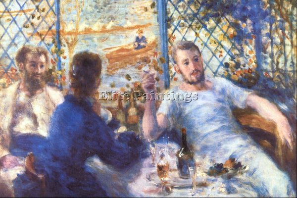 RENOIR THE ROWERS LUNCH 2 ARTIST PAINTING REPRODUCTION HANDMADE OIL CANVAS REPRO