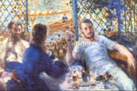 RENOIR THE ROWERS LUNCH ARTIST PAINTING REPRODUCTION HANDMADE CANVAS REPRO WALL