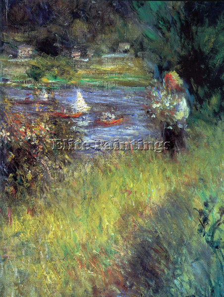 RENOIR THE SEINE AT CHATOU DETAIL  ARTIST PAINTING REPRODUCTION HANDMADE OIL ART