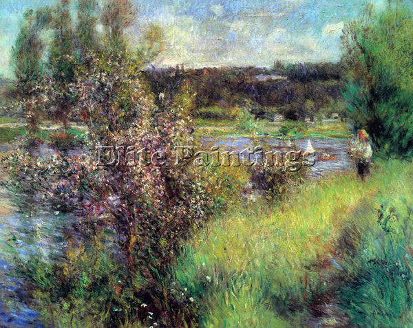 RENOIR THE SEINE AT CHATOU ARTIST PAINTING REPRODUCTION HANDMADE OIL CANVAS DECO