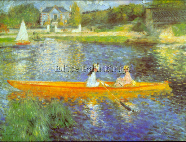 RENOIR THE SEINE 2 ARTIST PAINTING REPRODUCTION HANDMADE CANVAS REPRO WALL DECO