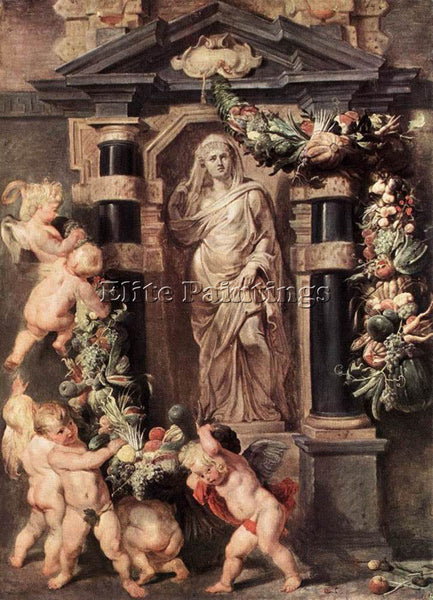 PETER RUBENS THE STATUE OF CERES ARTIST PAINTING REPRODUCTION HANDMADE OIL REPRO