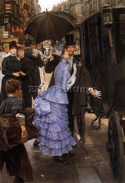 JAMES JACQUES-JOSEPH TISSOT THE TRAVELLER ARTIST PAINTING REPRODUCTION HANDMADE