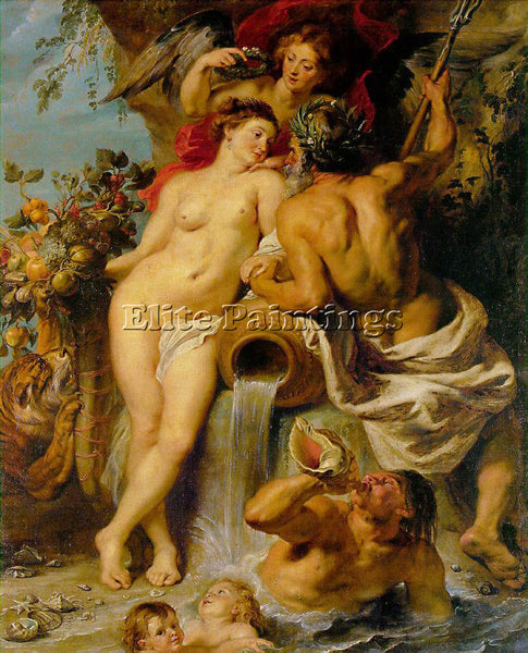 PETER RUBENS THE UNION OF EARTH AND WATER ARTIST PAINTING REPRODUCTION HANDMADE