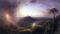 HUDSON RIVER THE VALLEY OF ST THOMAS JAMAICA BY FREDERICK EDWIN CHURCH PAINTING