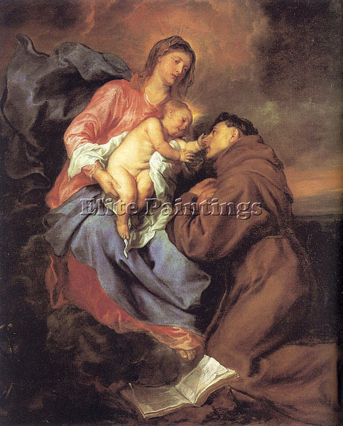 SIR ANTONY VAN DYCK THE VISION OF SAINT ANTHONY ARTIST PAINTING REPRODUCTION OIL