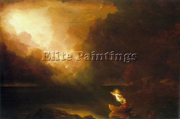 THOMAS COLE THE VOYAGE OF LIFE OLD AGE ATC ARTIST PAINTING REPRODUCTION HANDMADE