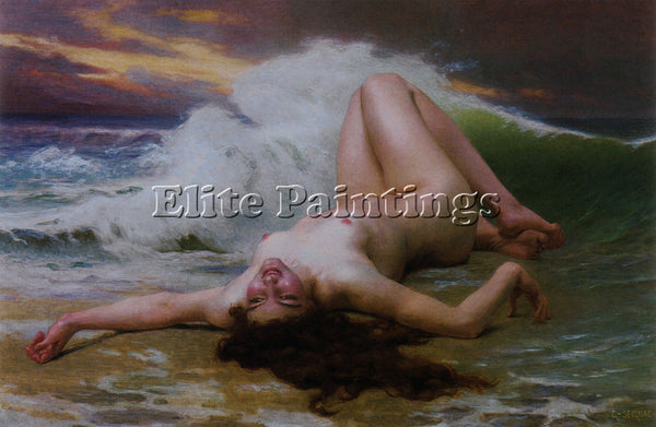 GUILLAUME SEIGNAC WAVE ARTIST PAINTING REPRODUCTION HANDMADE CANVAS REPRO WALL