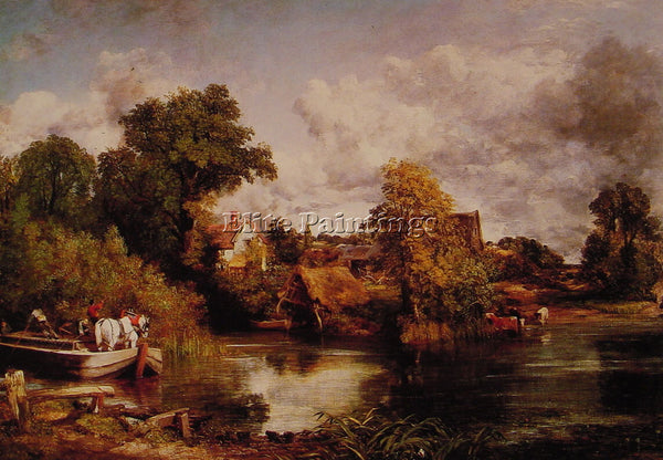JOHN CONSTABLE THE WHITE HORSE ARTIST PAINTING REPRODUCTION HANDMADE OIL CANVAS