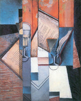 JUAN GRIS THE BOOK 2 ARTIST PAINTING REPRODUCTION HANDMADE OIL CANVAS REPRO WALL
