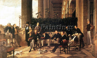 TISSOT THE CIRCLE OF THE RUE ROYALE ARTIST PAINTING REPRODUCTION HANDMADE OIL