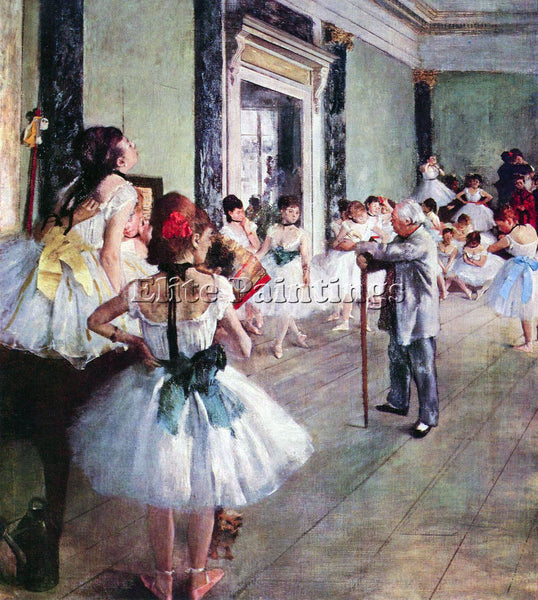 DEGAS THE DANCE CLASS 2 ARTIST PAINTING REPRODUCTION HANDMADE CANVAS REPRO WALL