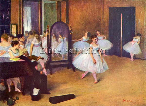 DEGAS THE DANCE HALL ARTIST PAINTING REPRODUCTION HANDMADE OIL CANVAS REPRO WALL