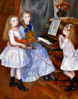 RENOIR THE DAUGHTERS OF CATULLE MENDES ARTIST PAINTING REPRODUCTION HANDMADE OIL