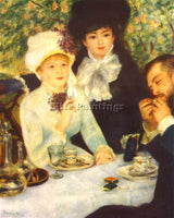 RENOIR THE END OF THE BREAKFAST ARTIST PAINTING REPRODUCTION HANDMADE OIL CANVAS